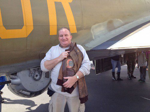 GORDON McRAE’S son Andrew realized a dream to fly in his father’s navigator position in a Boeing B-17 Flying Fortress with the actual bomber jacket his father wore. 