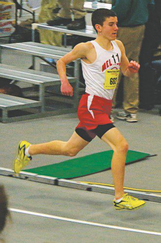 KEVIN WHEELOCK competes in the Div. 4 State Championship at the Reggie Lewis Center. (courtesy photo) 