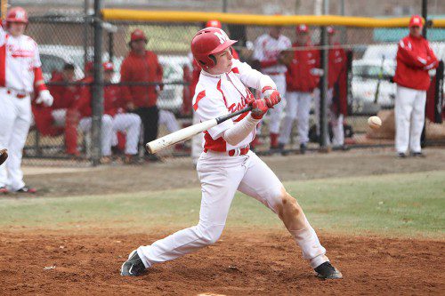 THE MELROSE Red Raider baseball team hopes Mother Nature will cooperate and allow them to open their season this weekend in a non league opener against Malden at Pine Banks Park. (file photo) 