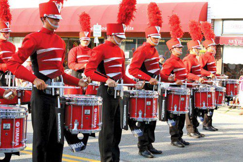 SEVERAL MARCHING BANDS will take part in tomorrow’s return of the Wakefield Independence Day Parade, which steps off from Quannapowitt Parkway at 4:30 p.m.