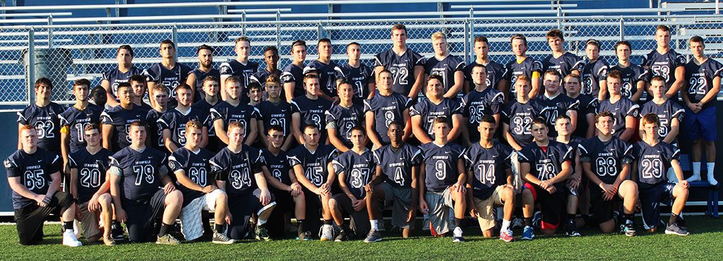 THE 2015 PIONEER football team captured its 4th straight Cape Ann League Baker Division title, going undefeated in the league at 5-0. Lynnfield is 7-3 overall heading into the 57th annual Thanksgiving Day game against rival North Reading and leads the series 34-22. Front row (l to r): Harry Collins, Nathan Drislane, Sean Murray, Colin Lamusta, Owen Colbert, Andrew DePalma, Anthony Murphy, Nick Metrano, Jason Ndanzi, Tyler Murphy, Justin, Ysalguez, Michael Natola, Ken Babine, Jack Daly and Jack Razzaboni. Middle row (l to r): Paul Foukas, Nick Kinnon, James Ofori, Zack Huynh, Nick Fiorentino, Alex Gildea, Zack Karavetsos, Paul Barrera, Nick Contardo, Nathaniel Courtney-Sweeney, Mike Landau, Jared Lemieux, Alex Boustris, Kyle Hawes, Mike Stellato, Louis Ellis, Cameron Lilley, Nate Wester, E. J. Umlah, Cooper Marengi and Peter Look. Back row: (l to r): Matt Giannasca, Steven Vaccaro, Alex Soden, Jake McHugh, Esaie Philantrope, Max Robert, captain Drew Balestrieri, captain Drew McCarthy, captain Cam DeGeorge, captain CJ Finn, captain Spencer Balian, Evan Battaglia, Brenden Rothwell, Patrick Garrity, Dan Bronshvayg, Trevor Caswell and Ricky Johnson. (Tracy Karavetsos Photo) 