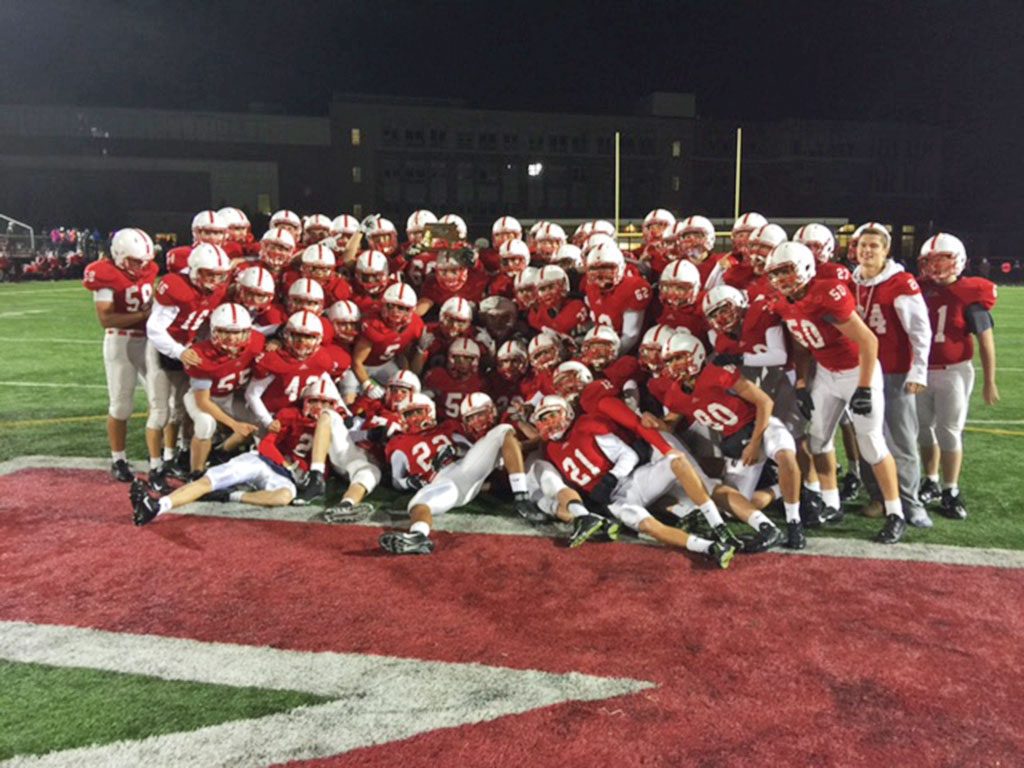 THREE TIME Div. 3 Northwest Champ Melrose football advance to the Div. 3 North finals tonight against Danvers at Manning Bowl in Lynn, after a 38-20 win over Concord Carlisle last Friday night at Fred Green Field in Melrose. 