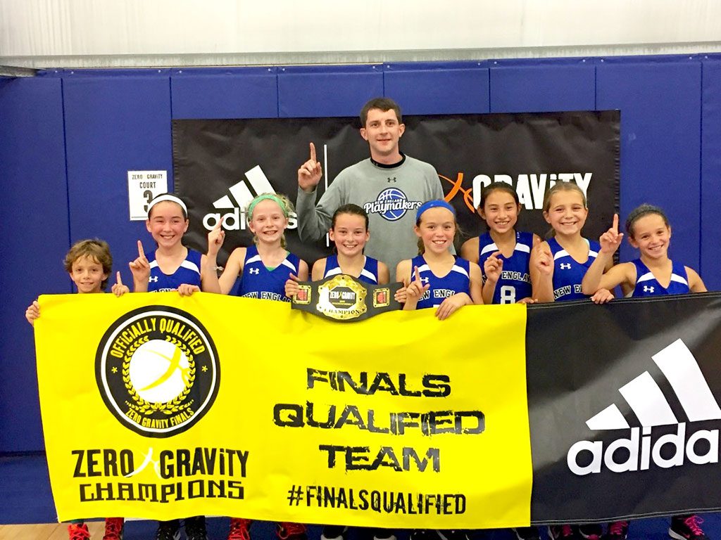 A GROUP of Wakefield girls helped the New England Playmakers Fifth Grade Girls’ Basketball team win its third championship of the fall recently and is ranked as the number one team in New England. Since last spring this mix of Middleton, Boxford and Wakefield girls together has gone 36-0 against their age group while winning the Eastern Summer League and five tournaments. From left to right are Kylie Dumont, Mia Forti (Wakefield), Abby Fillmore, Coach Dave Latimer, Emma Shinney (Wakefield), Cameron Traveis, Vivian Mottl (Wakefield) and Natalie Brooks. Not Pictured is Caroline Roberts (Wakefield).