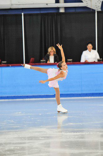 LYNNFIELD’S Madeleine Miller won a bronze medal at the New England Regional Championships in the Preliminary Freeskate Event held at the Nashoba Valley Olympia Ice Arena in Boxborough this fall. Last June she also won a bronze medal at the Lake Placid Regional Competition in Lake Placid, N.Y. In 2014 she won two gold medals in the Basic Skills Category. The 10-year-old has been skating for two years with coaches Amy Vecchio and Ron Kravette and belongs to the North Shore Skating Club in Reading. 