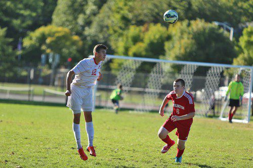 MELROSE HIGH saw over thirty fall athletes earn All Star honors, including Nick Cordeau of the boy's varsity soccer team. (Donna Larsson photo)