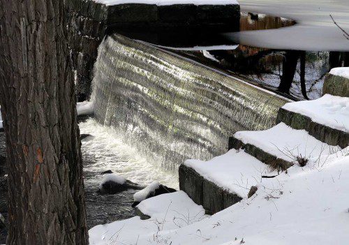 THE MILL FALLS DAM on the Chocorua River in Chocorua Village, N.H., was first built in the late 1800s to power a sawmill. This was taken by Wakefield resident John Sofia on the last day of 2015.