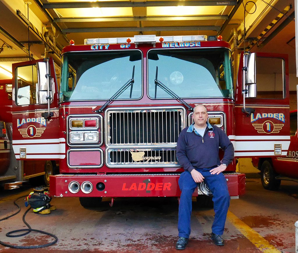 FIRE CAPTAIN JIM WINSLOW called it a career after 33 years fighting fires in Melrose and surrounding communities on January 19. He will be missed by those both inside and outside the department. The Group 2 shift commander for the past seven years, the captain began as a Melrose firefighter in July 1983. Congratulations Jim on always doing the job well. 