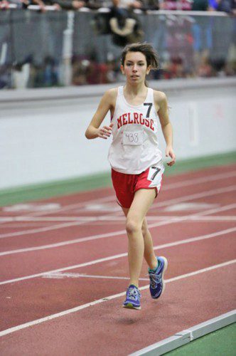 THE MELROSE girls' indoor track enter this weekend's State finals in a great place after a solid showing at the Middlesex League meet. (Donna Larsson photo) 