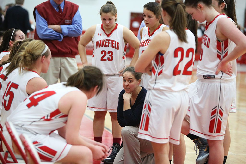 THE WMHS girls’ basketball team will be in the state tournament by finishing in second place in the Middlesex League Freedom division. The Warriors dropped their regular season finale to Dracut in overtime of the consolation game of the Patton Tournament. (Donna Larsson File Photo)