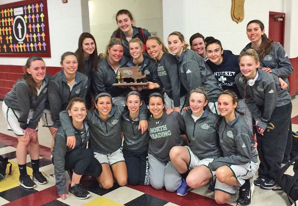 THE NRHS GIRLS BASKETBALL season came to an end on Saturday night as the Hornet fell to Bishop Fenwick in the MIAA Division 3 North Championship game. But the girls, shown above with the MIAA Finalist Trophy, had a monumental season, finishing 20–3 and creating memories that will last for years. Read more in today's Sports. (Courtesy Photo)