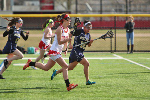 THERE'S NO stopping the 2016 Lady Raider lacrosse team who've started their season undefeated at 4-0. (Donna Larsson photo)