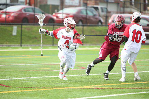 THE MELROSE Red Raider lacrosse team punched their ticket to playoffs and remain undefeated in the M.L. Freedom league. (Donna Larsson photo)