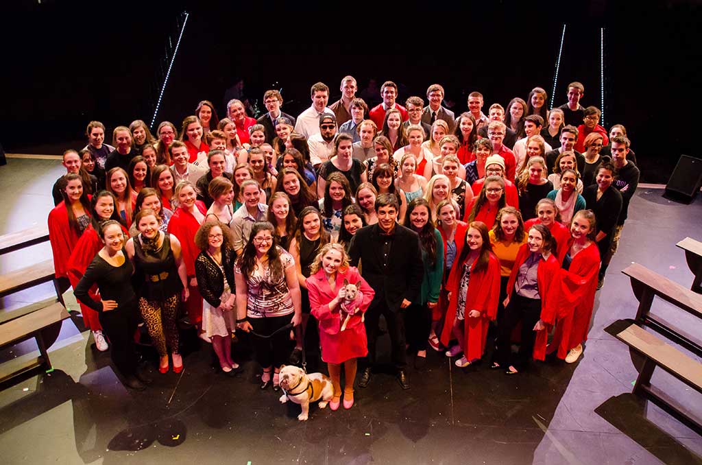 THE CAST OF “Legally Blonde,” on stage at the Galvin Middle School last weekend. (Courtesy Photo)