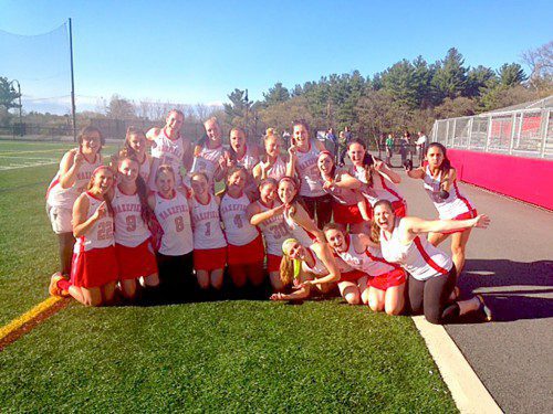 THE WMHS girls’ lacrosse team clinched a state tournament berth for the second straight year with a 19-7 victory over Revere yesterday afternoon at Landrigan Field.
