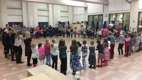 THE WOODVILLE SCHOOL had its annual Family Folk Dance Night on Thursday, January 12. Students and their families gathered to learn and perform dances from all over the world. Family Folk Dance Night is an annual tradition at the Woodville, Dolbeare, Greenwood and Walton Elementary Schools.