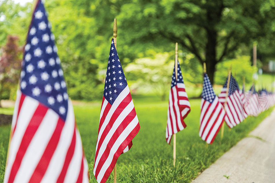 Help honor veterans with American flags