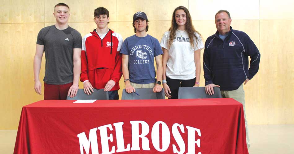 MHS collegiate athletic commits make it official